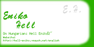 eniko hell business card